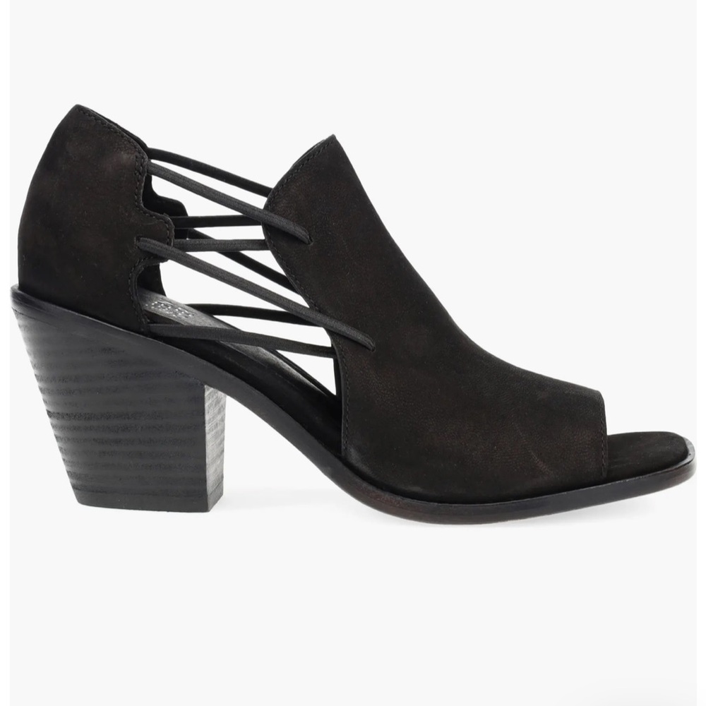 Eileen Fisher Alfie Black Open Toe Block Heels/Sandels